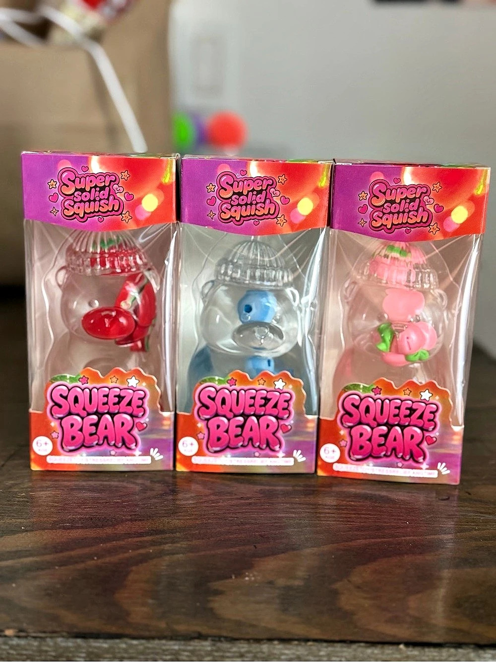 Squeeze Starbucks Bear Cup 3-Pack NWT Fruit Filled Coconut Oil Texture